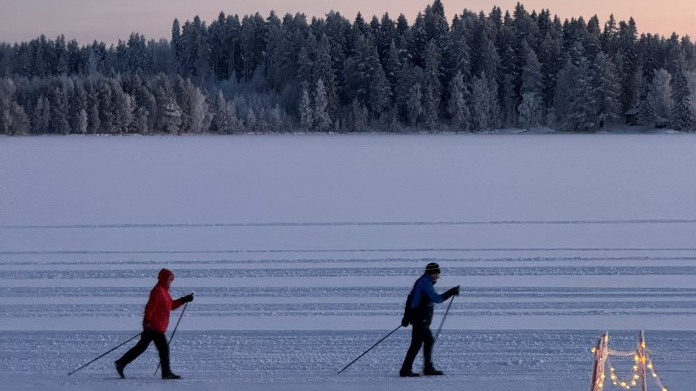 Langlaufen bij Kuhmo.